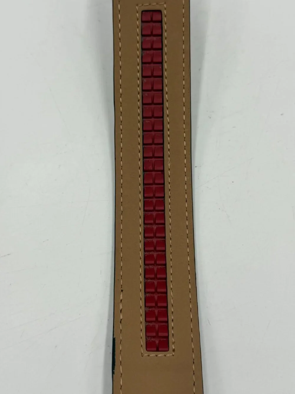 Nexbelt Golf Ratchet Belt Tan Thistle Cactus Flower Print Fits Up to 41